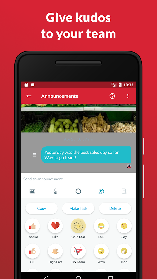 Crew Software - Give recognition to team members for good performance