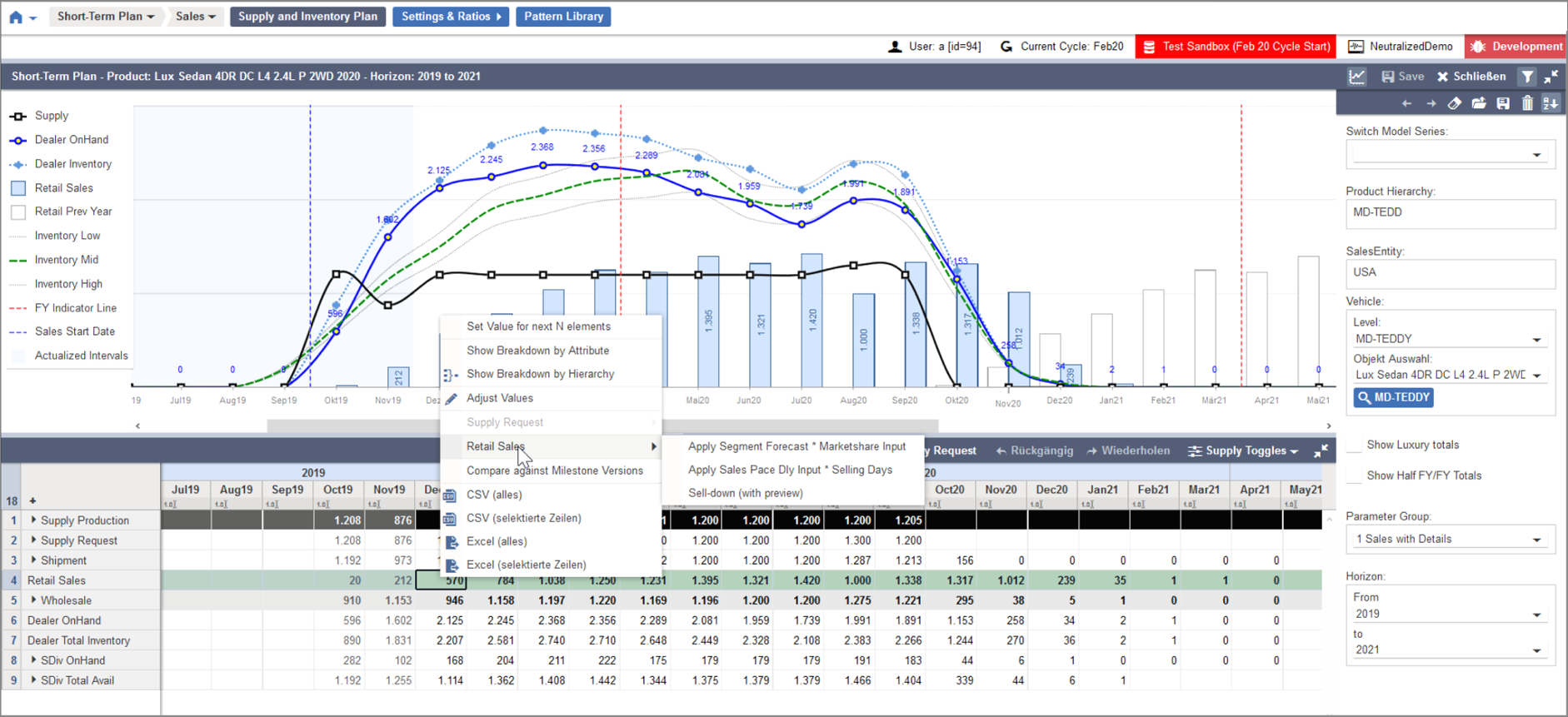 S&OP - Sales Planning Software - flexis Sales Planning 1