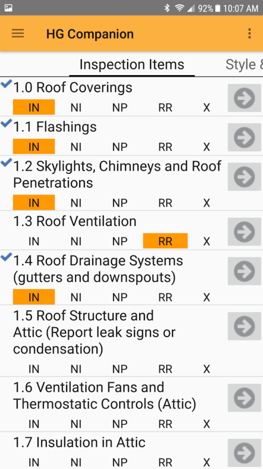 HomeGauge Software - HomeGauge mobile inspection