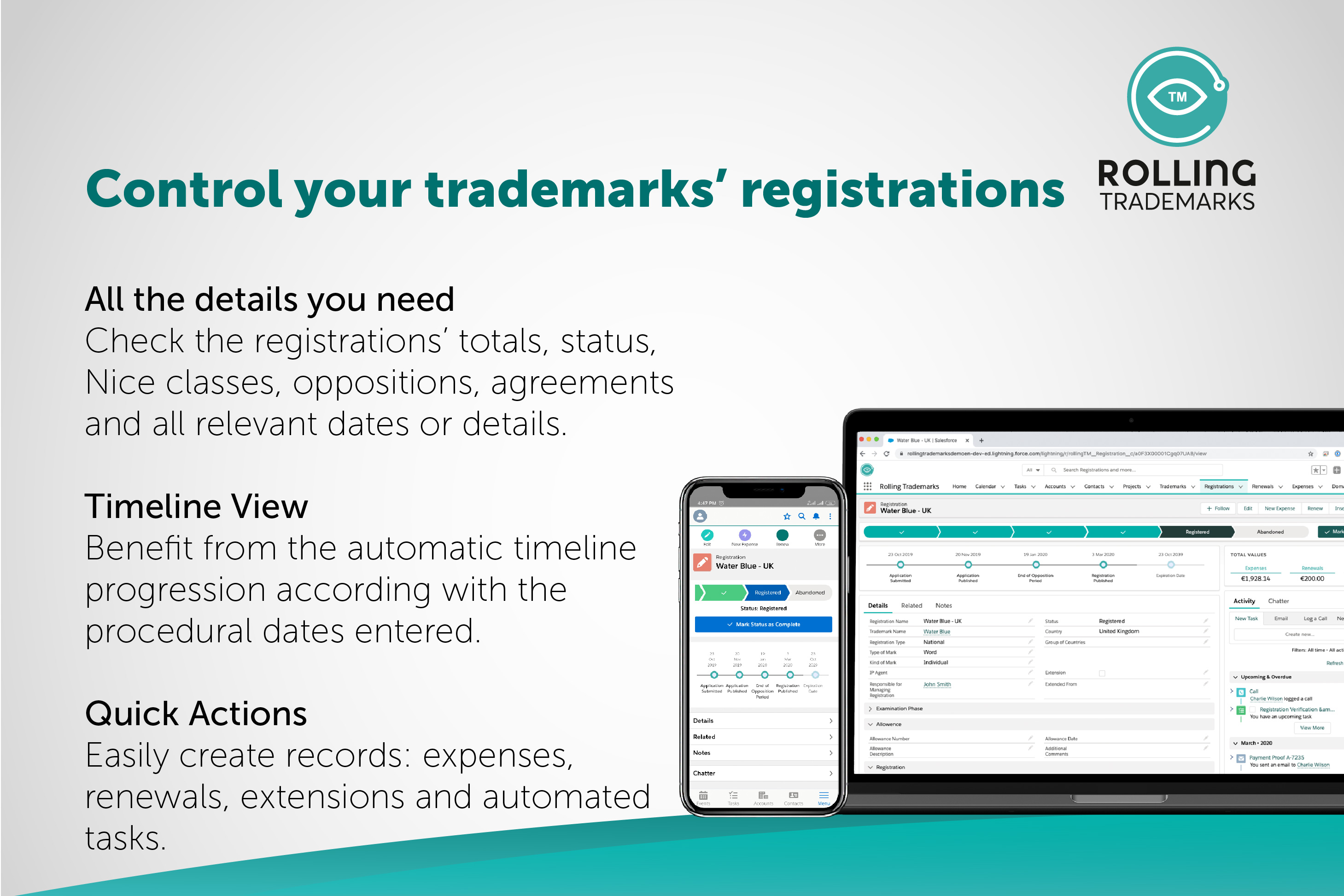 Rolling Trademarks: Control all the details you need