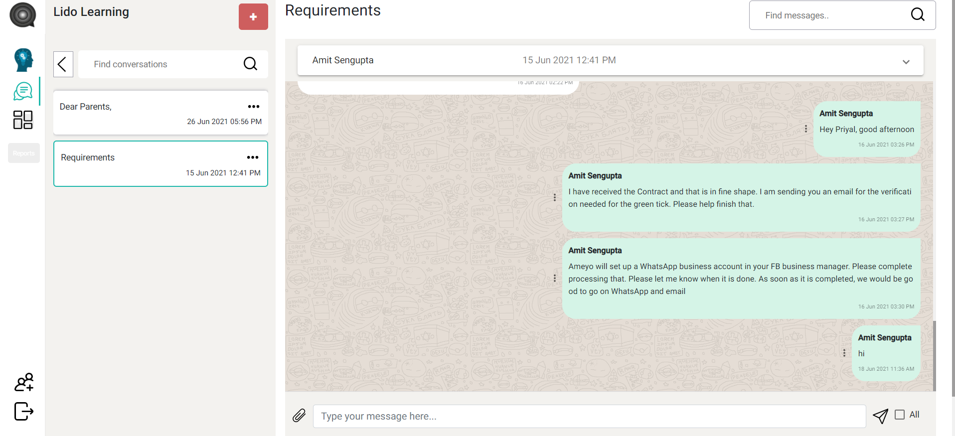 EchoApp Software - Chat