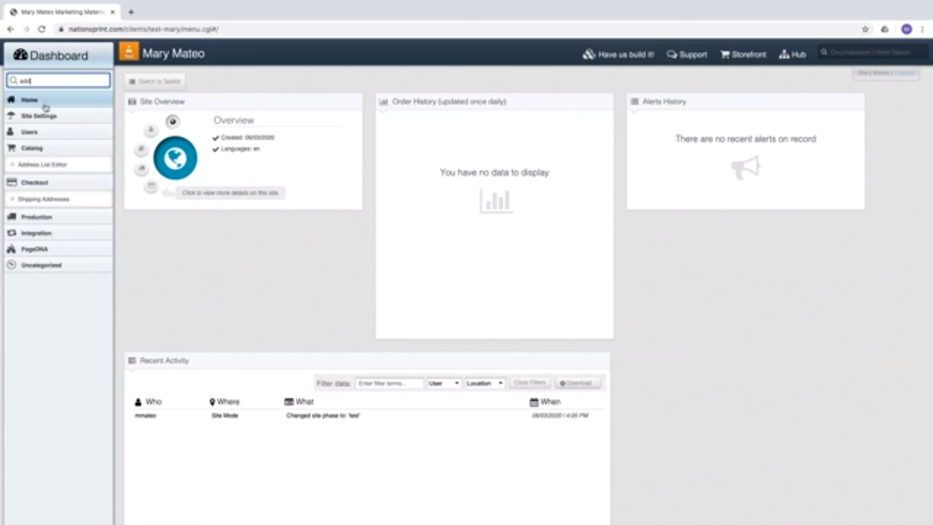 PageDNA Software - PageDNA dashboard view