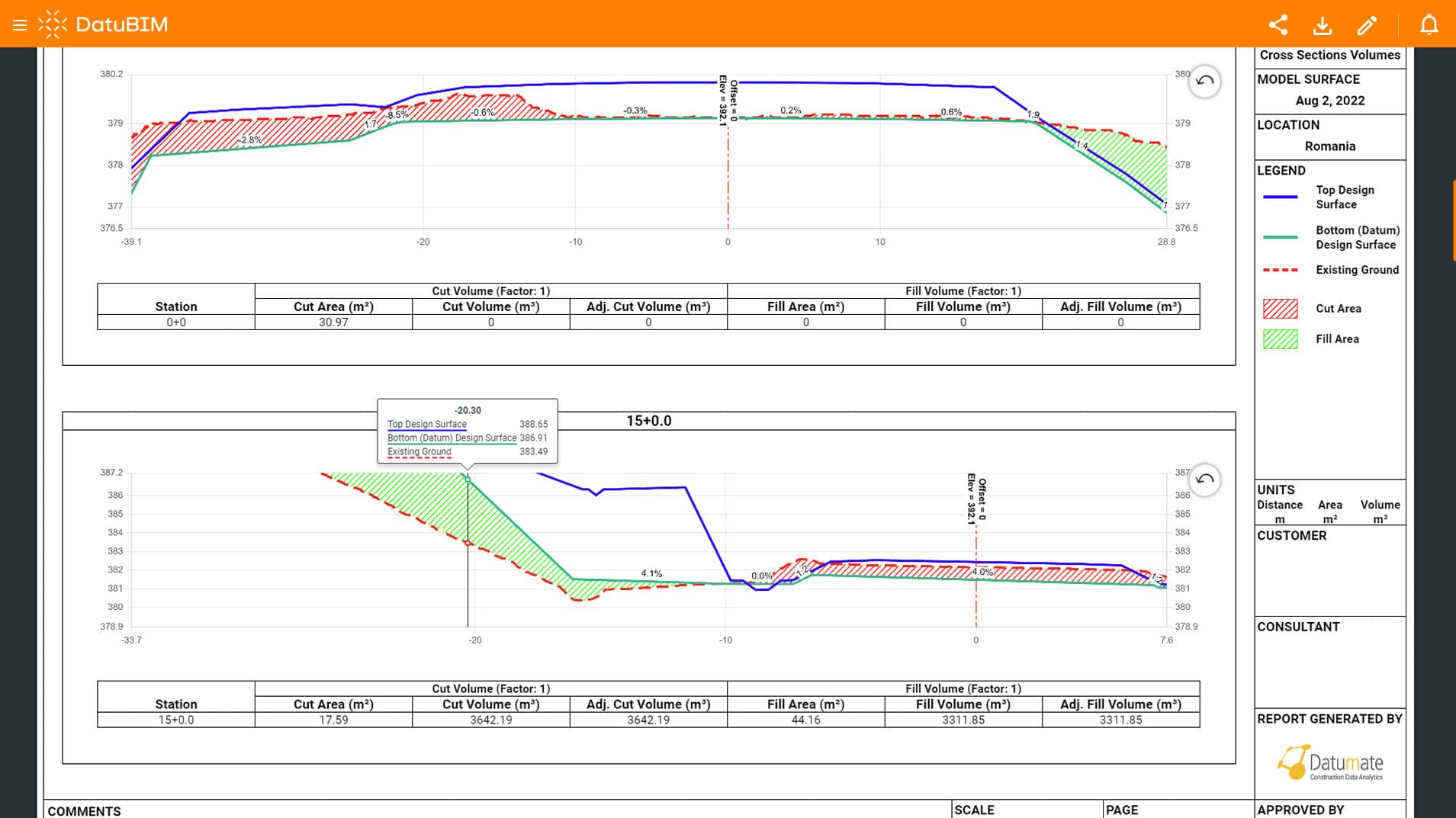 DataBIM screenshot: Maximize efficiency with digital reporting for infrastructure construction