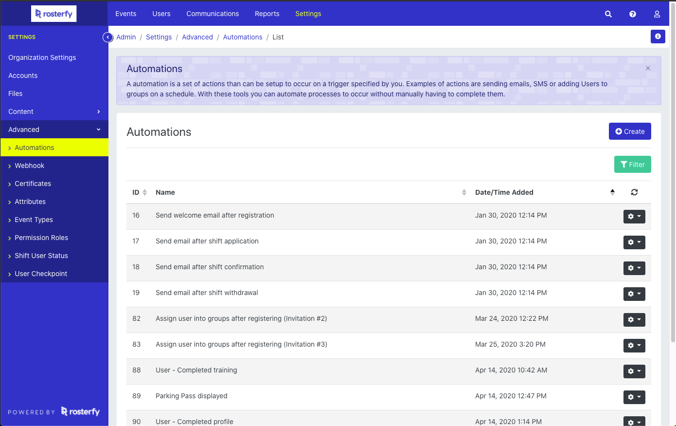 Rosterfy Logiciel - 1