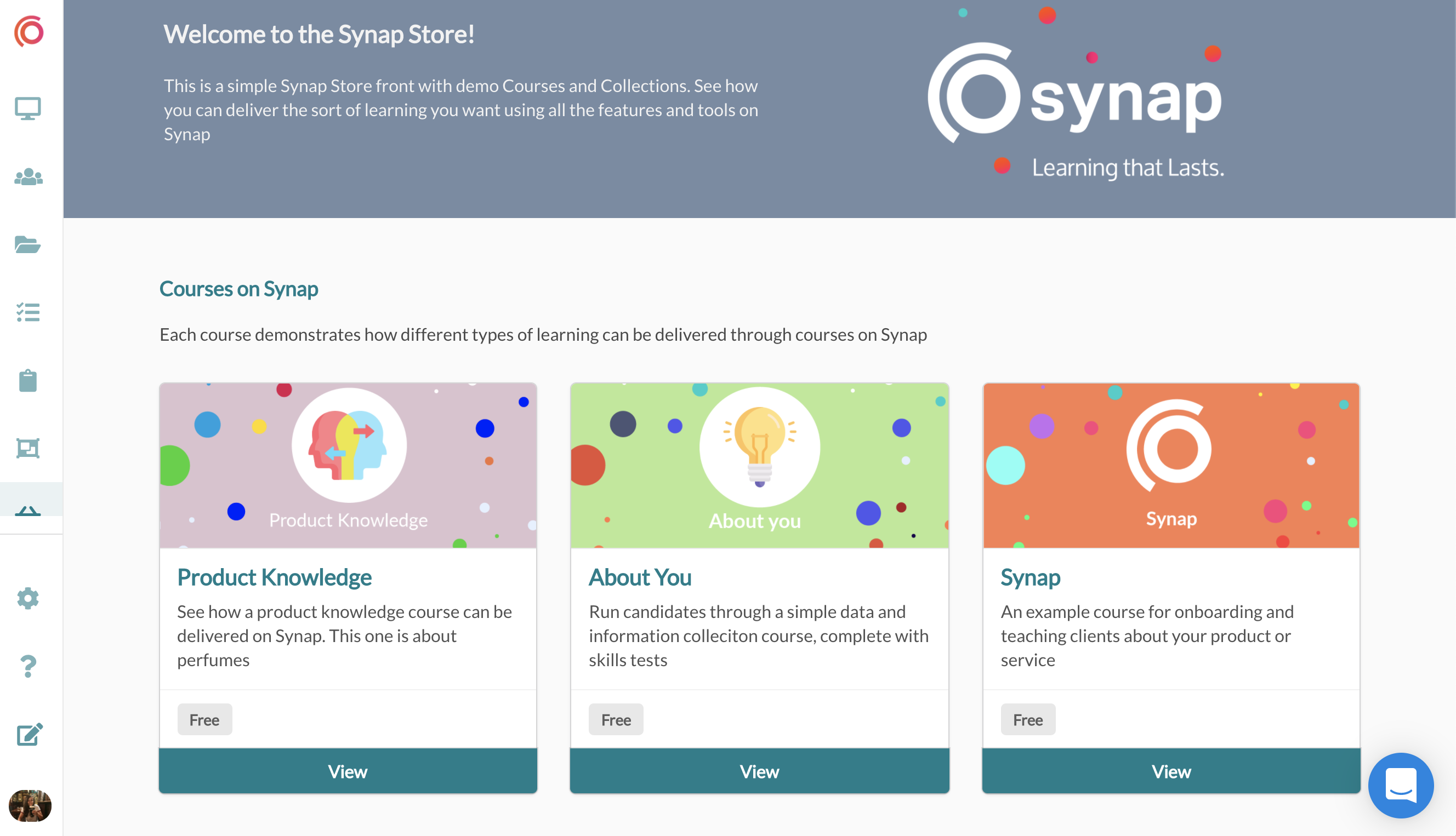 Synap Software - Scale your business with our integrated e-commerce store designed for you to upload and sell your content. Fully customise your store with banners, course titles, images, descriptions and prices