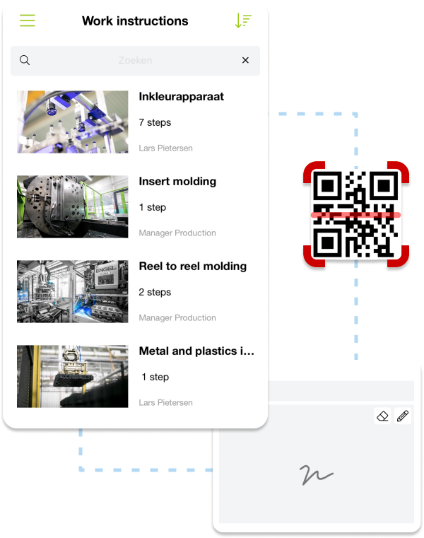 Any2Info screenshot: Any2Info digital work instructions