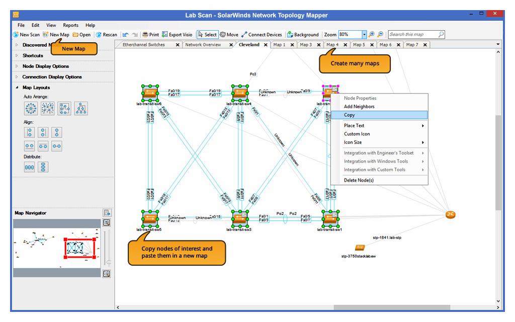 Network Topology Mapper create maps