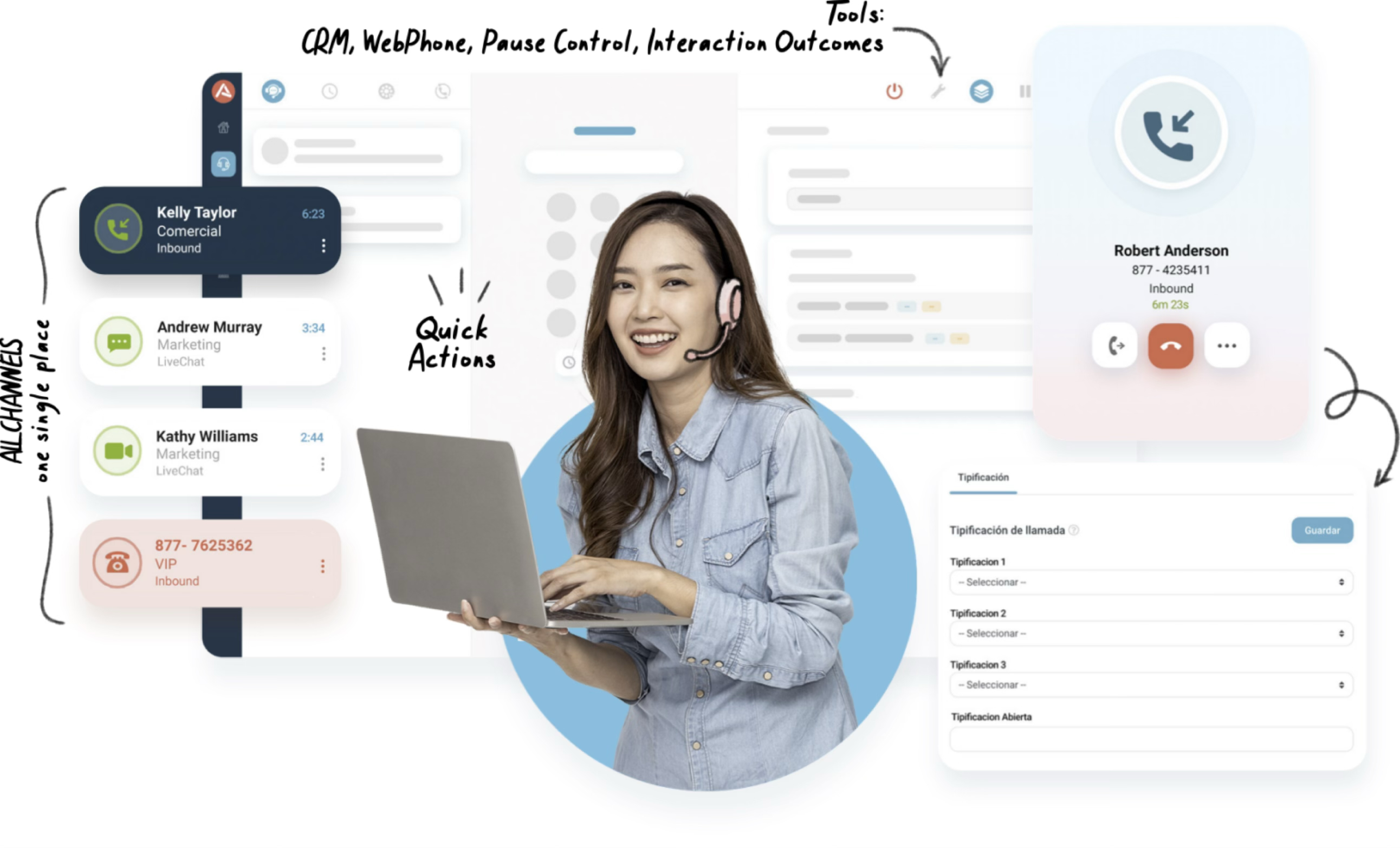 Audara screenshot: AI-Powered 360° Omnichannel CCaaS Platform
Unified AI-powered contact center integrating voice, chat, WhatsApp, video, and CRM with real-time automation, analytics, and agent tools.