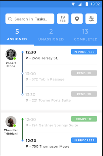 Tookan task status