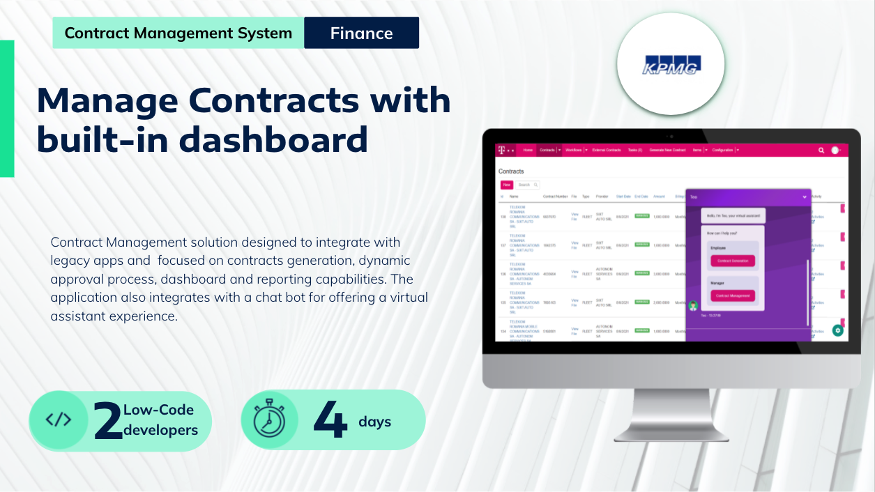 Plant an App Software - flexible dashboards using low-code software