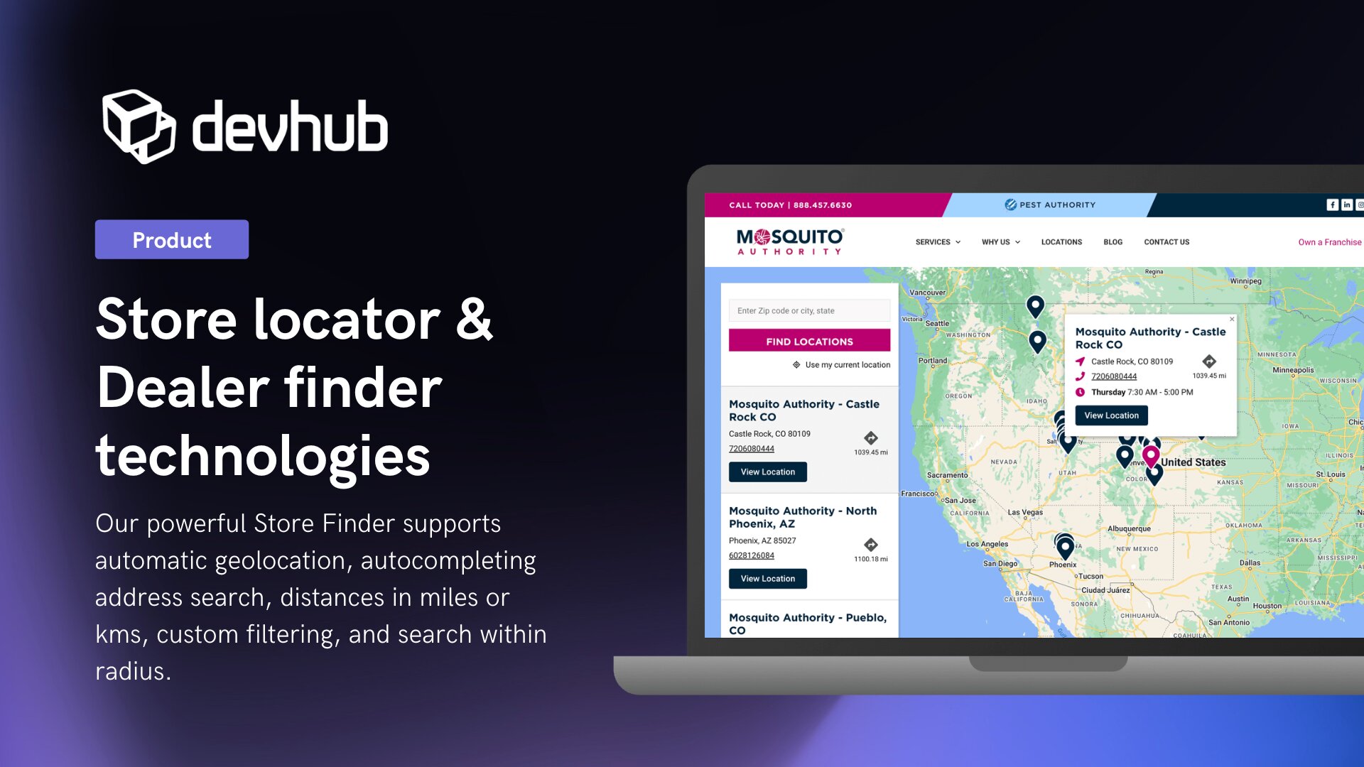 Store locator and dealer finder technologies