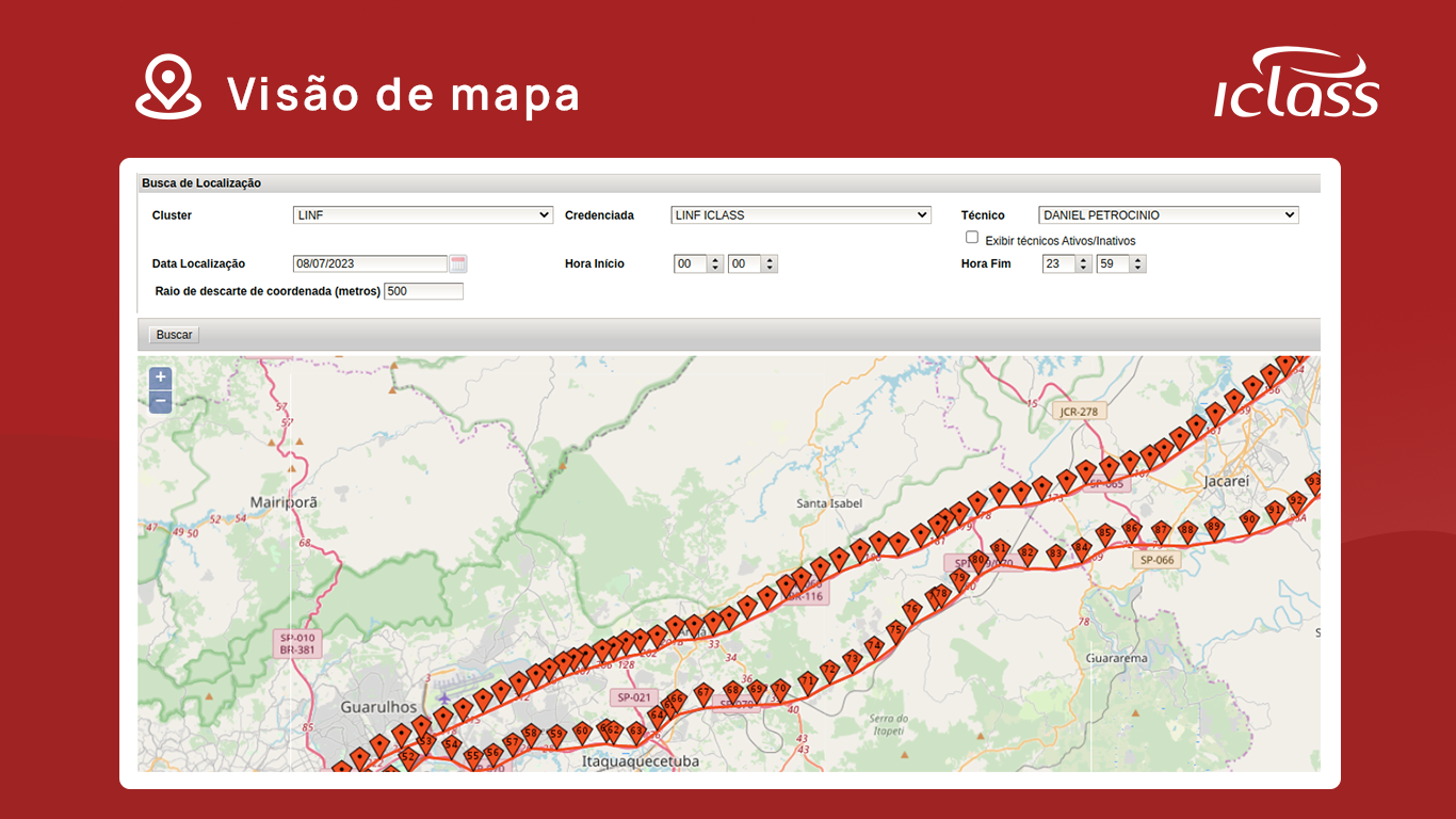 IClass FS Software - IClass FS map view