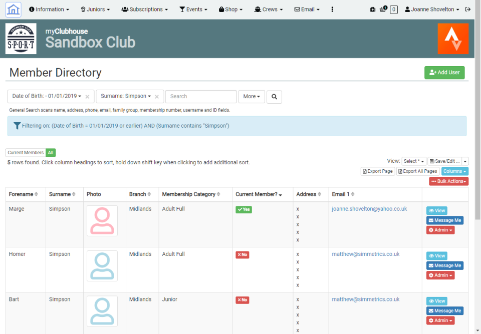 myClubhouse Software - 3