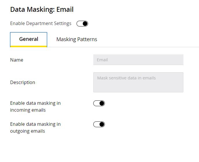 Ensure email security by masking sensitive data that consumers provide over email.