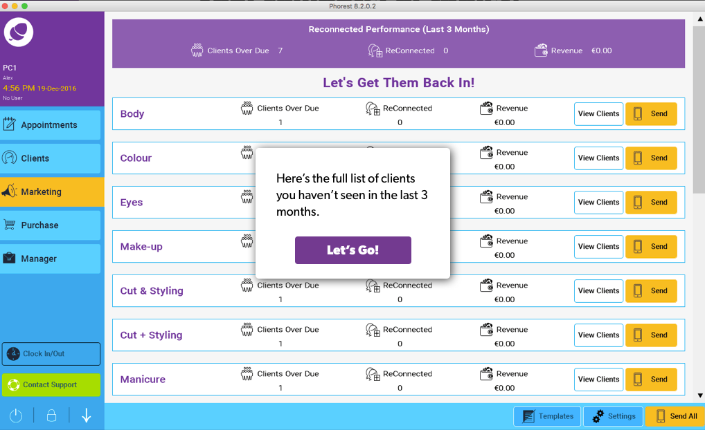 Phorest Software - Customer targeting