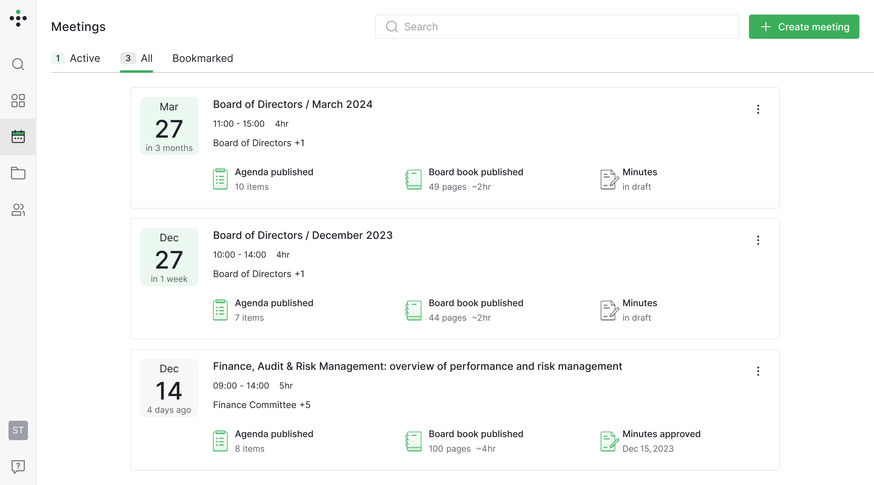 iDeals Board Screenshot