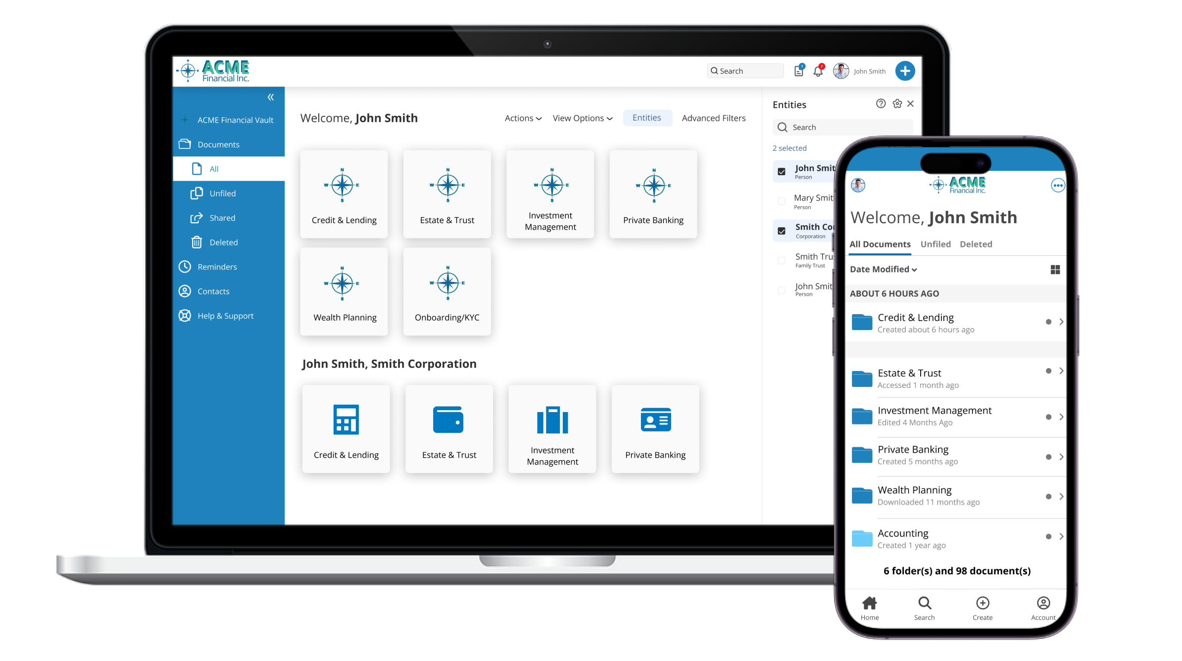 FutureVault screenshot: FutureVault's industry-leading and recognized white-label digital vault platform.