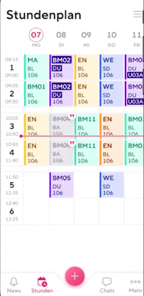 Sdui screenshot: Sdui calendar management