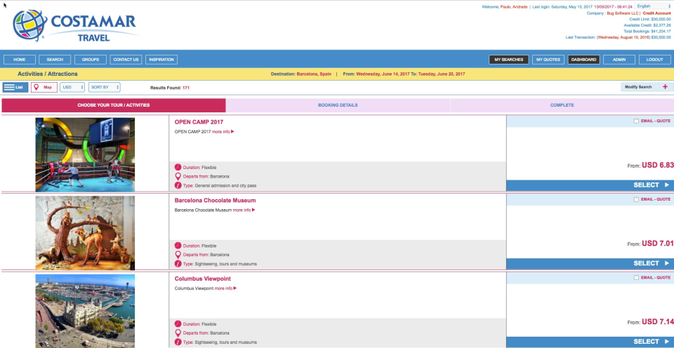 BugHotel Reservation System Software - Tours & activities booking engine