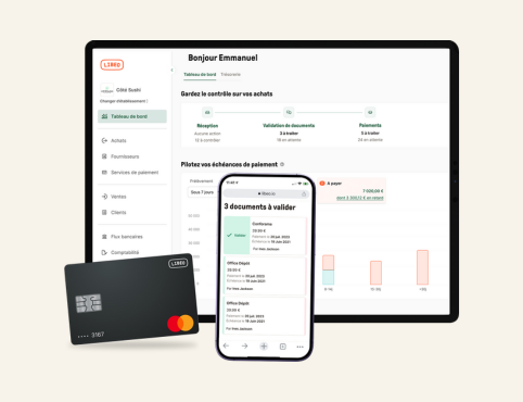 Libeo screenshot: Automate your supplier payments and team expenses, to better control your margins.