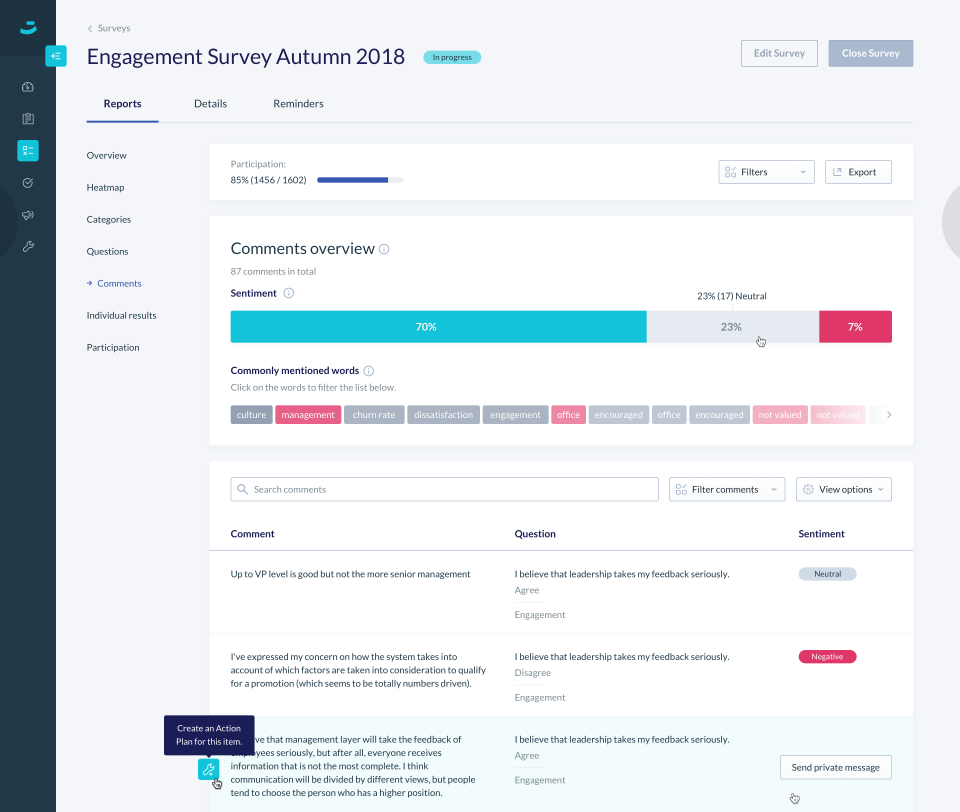 Comments explorer