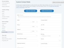 Less Annoying CRM Software - Custom fields - create unlimited custom fields to store all the information you need to stay on top of for every contact or company.