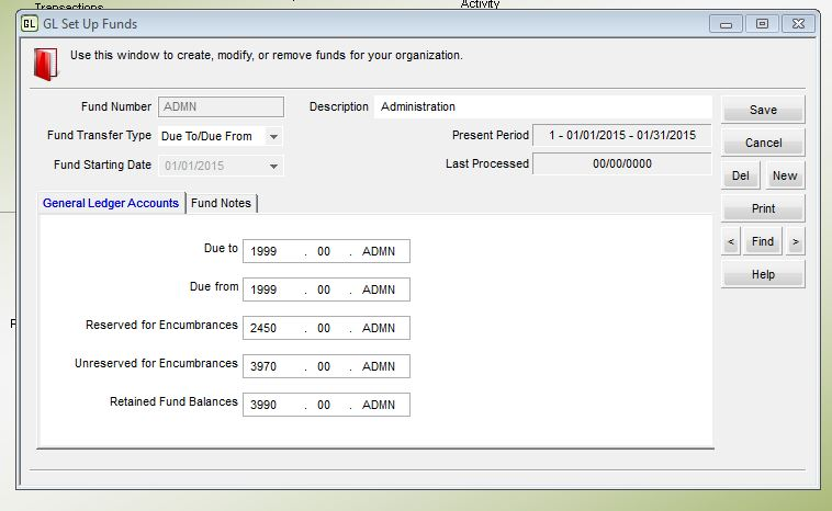 Denali Fund Software - Use the General Ledger module to set up fund accounts and budgets, as well as make journal entries