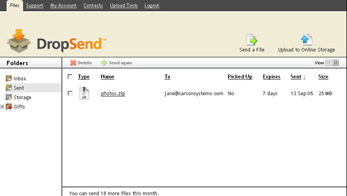 DropSend Logiciel - 2