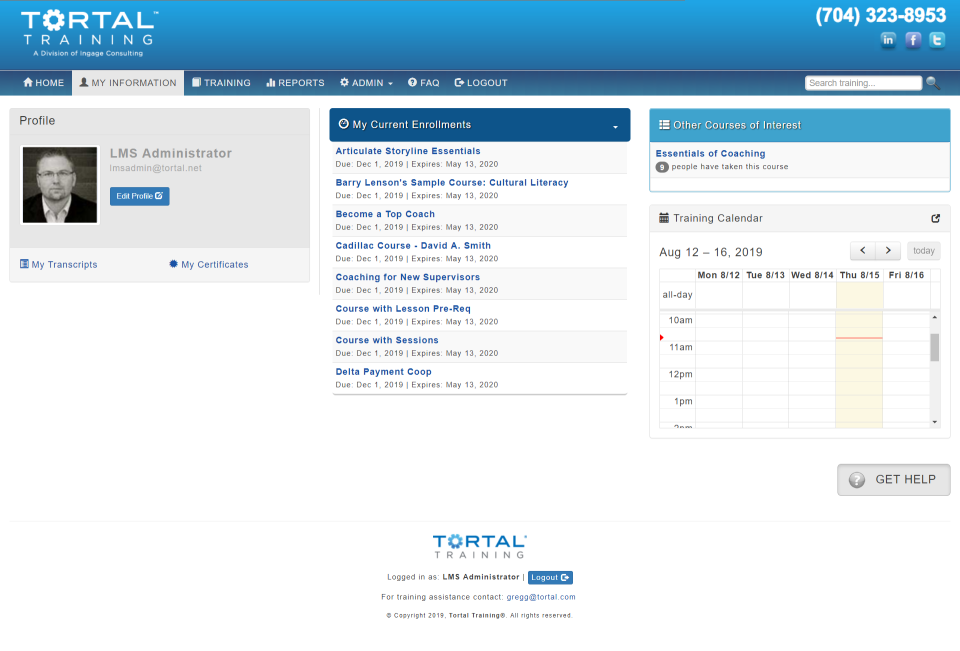 Tortal Training Software - 3