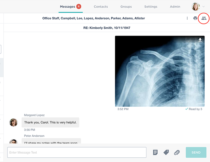 Teleon documents sharing