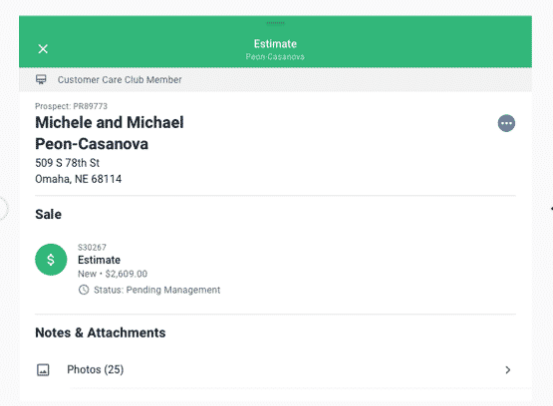 SolutionView screenshot: SolutionView estimates