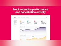 Upzelo Software - Performance Dashboard: Track offers, cancellation trends and customer value scores in a simple, shareable dashboard.