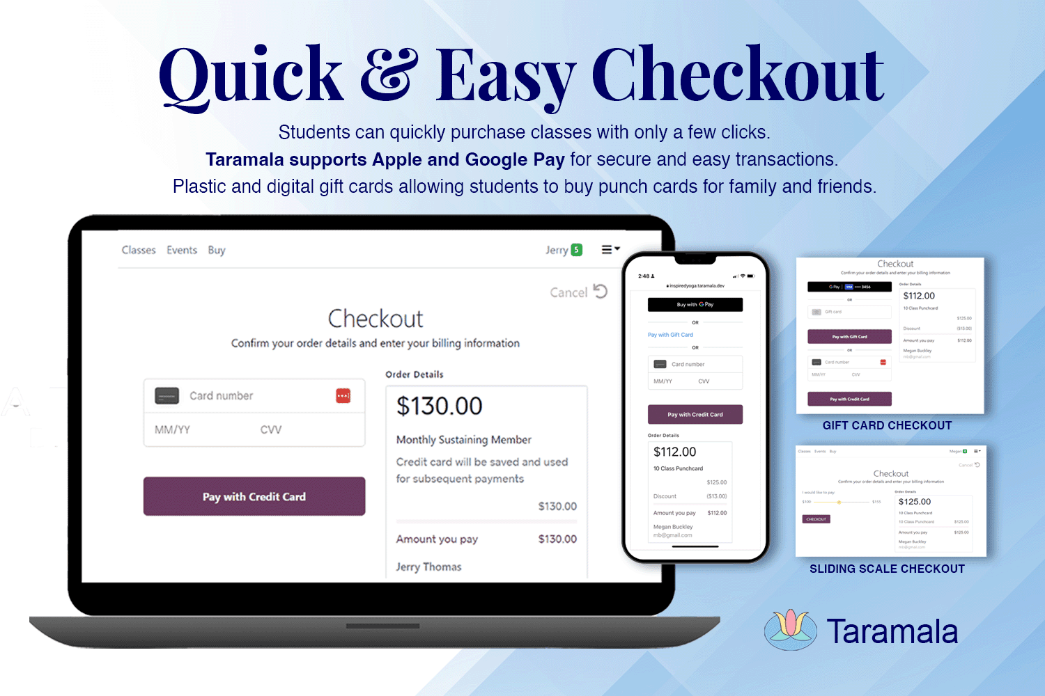 Quick & Easy Checkout