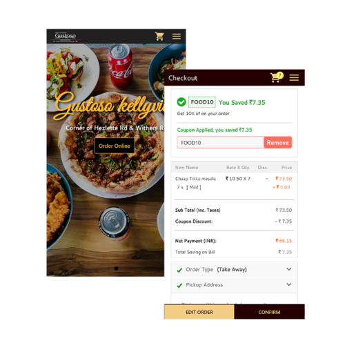 Twirll Website & Online Ordering for Restaurants & Cafe