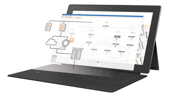 A broad selection of connectors can be dropped in to support the communication between a host of popular third-party SaaS-based applications