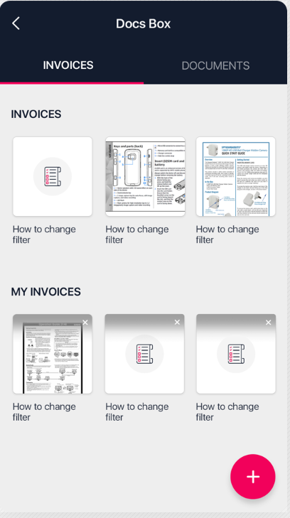 NHANCE NOW screenshot: Digital document storage