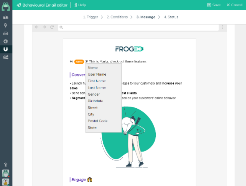 Froged Software - Behavioral email