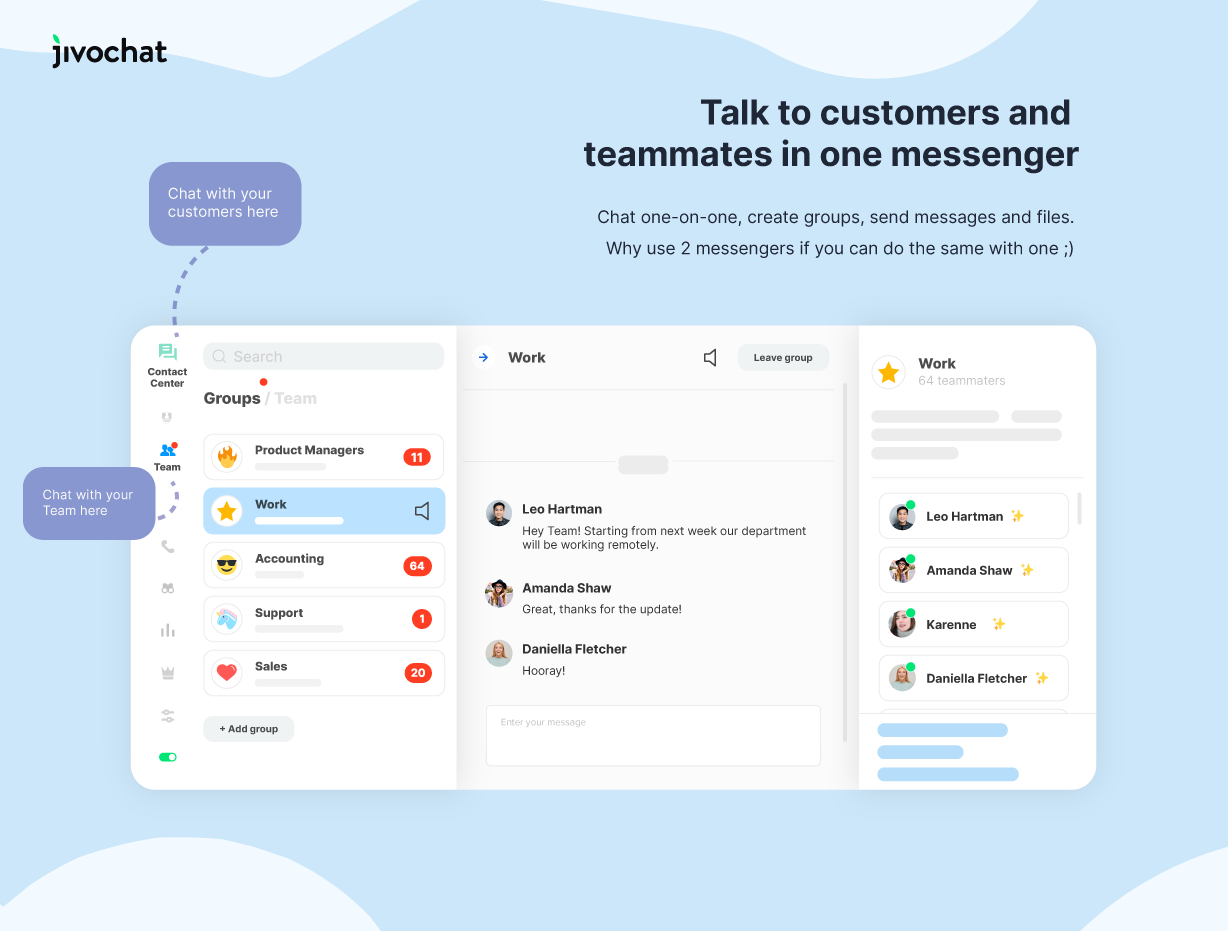 Use only one app to talk to your colleagues and clients
