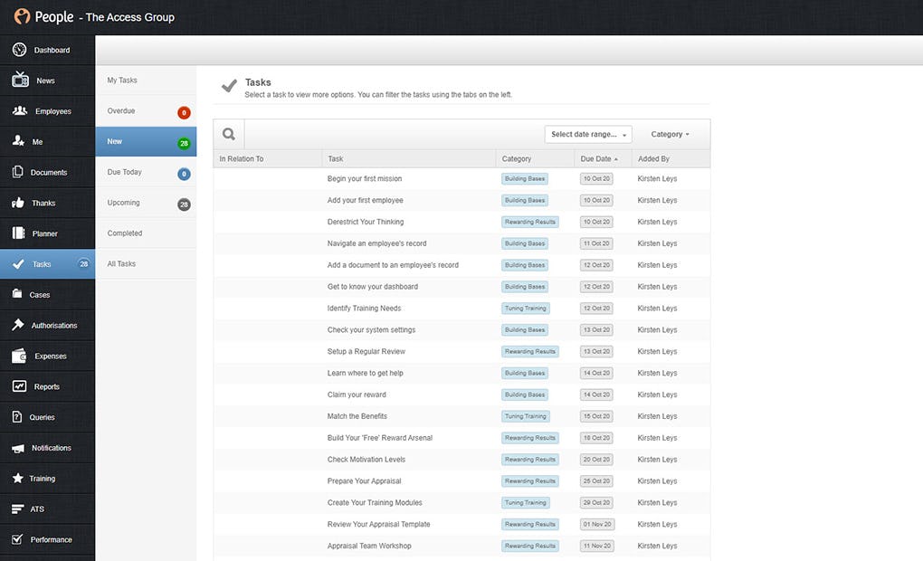 Access PeopleHR Software - 3