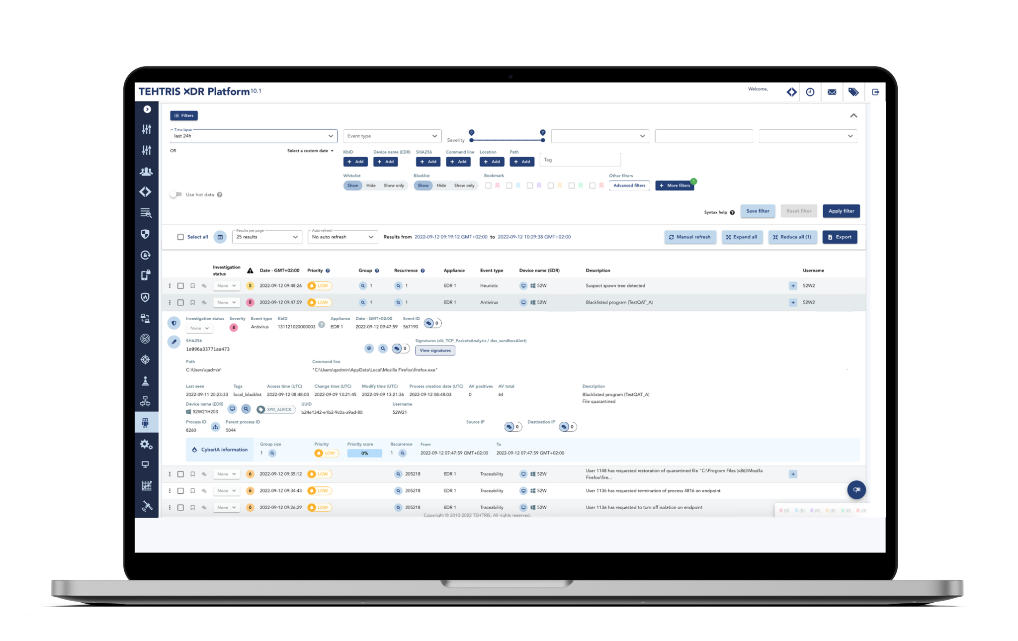 TEHTRIS XDR Platform Logiciel - 3