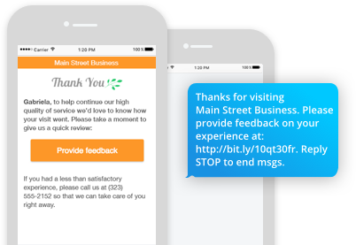 Expand your business's online presence by sending automatic review requests to your clients after their appointments. Review requests can be sent through email or text.