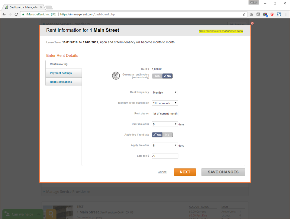 iManageRent Software - 3