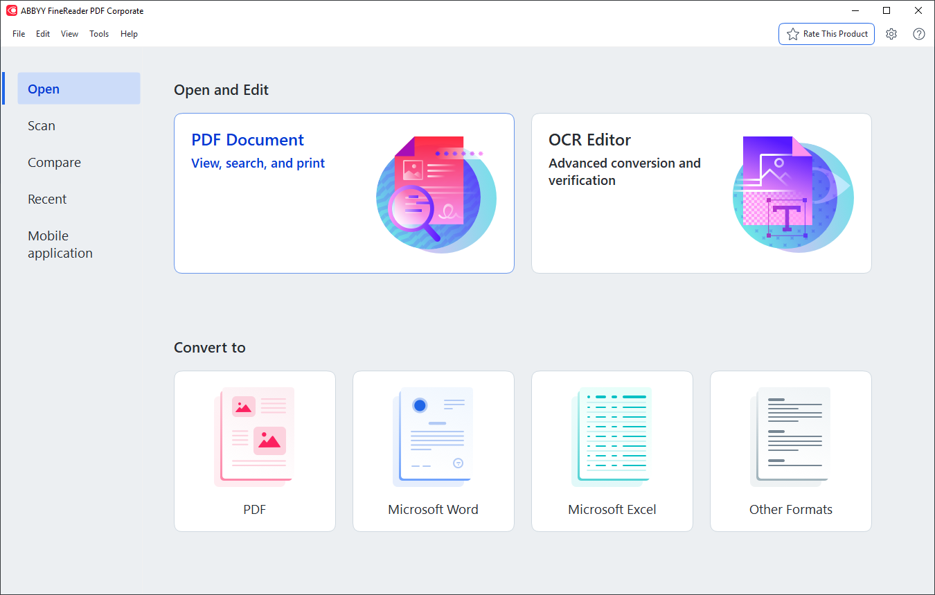 ABBYY FineReader PDFソフトウェア - 1