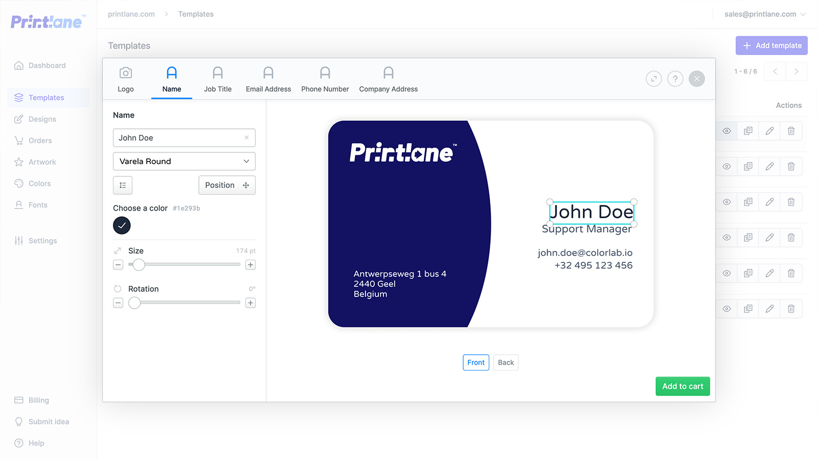 Integrate Printlane's intuitive and mobile-friendly product designer by using a plugin for popular e-commerce platforms like Shopify, Lightspeed, Wordpress WooCommerce, Magento or any other platform.