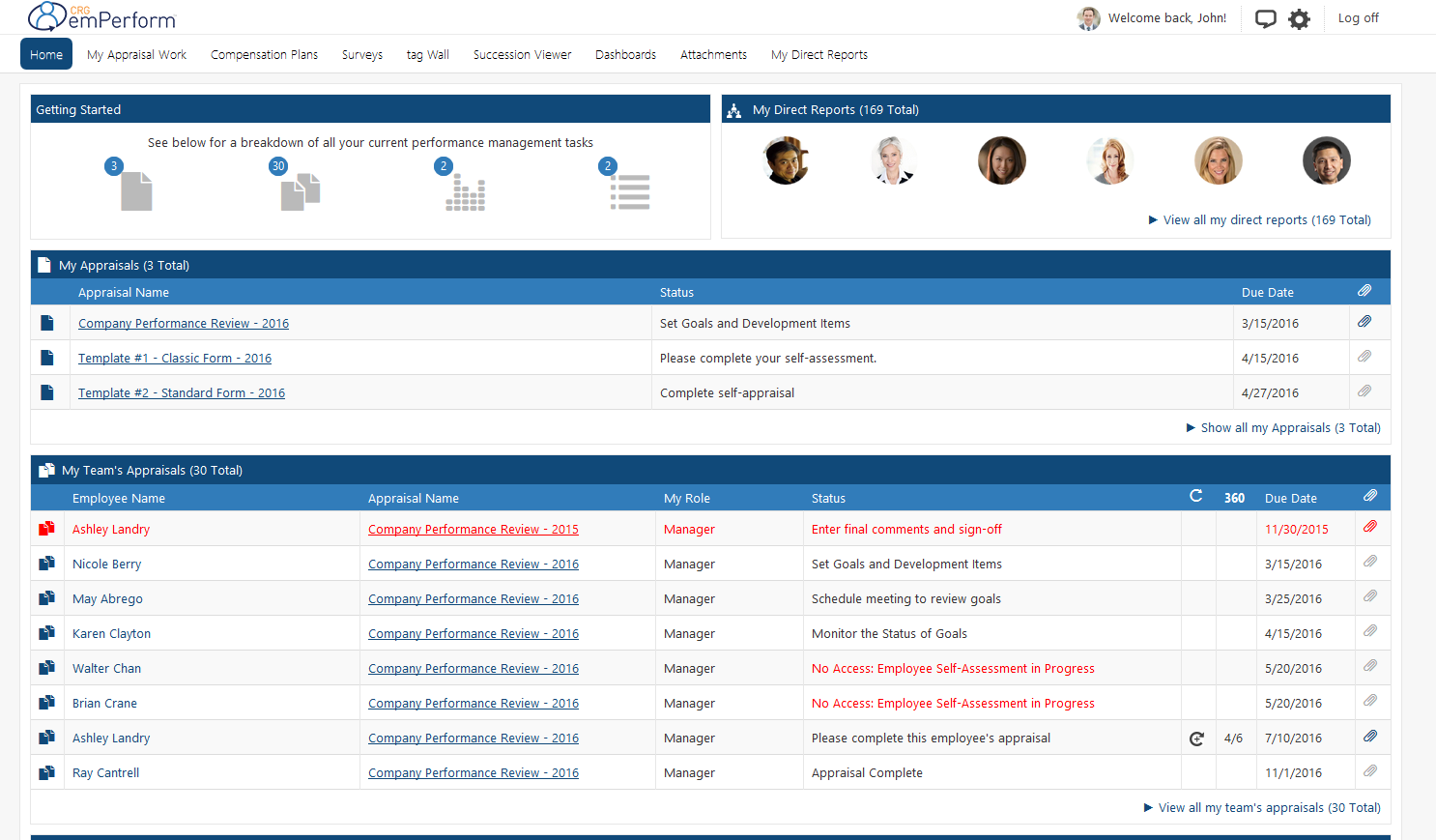 emPerform Software - Tag view