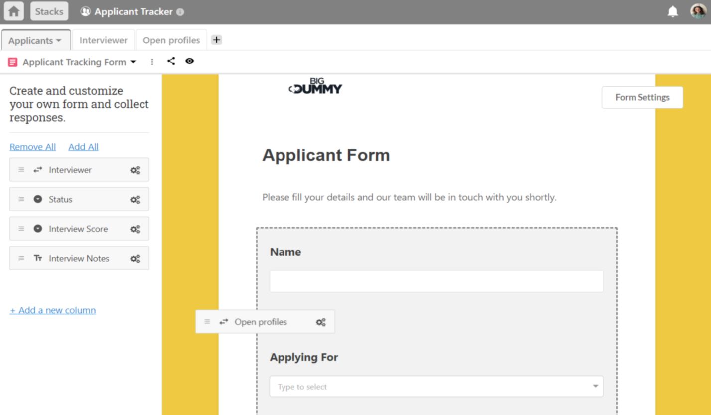 Stackby Custom forms