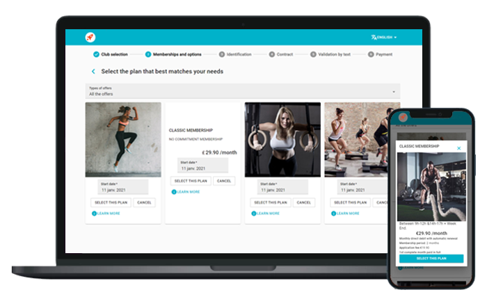 Make it simple for members to join and book classes digitally. Online joining technology and digital self-service options to suit your gyms business.