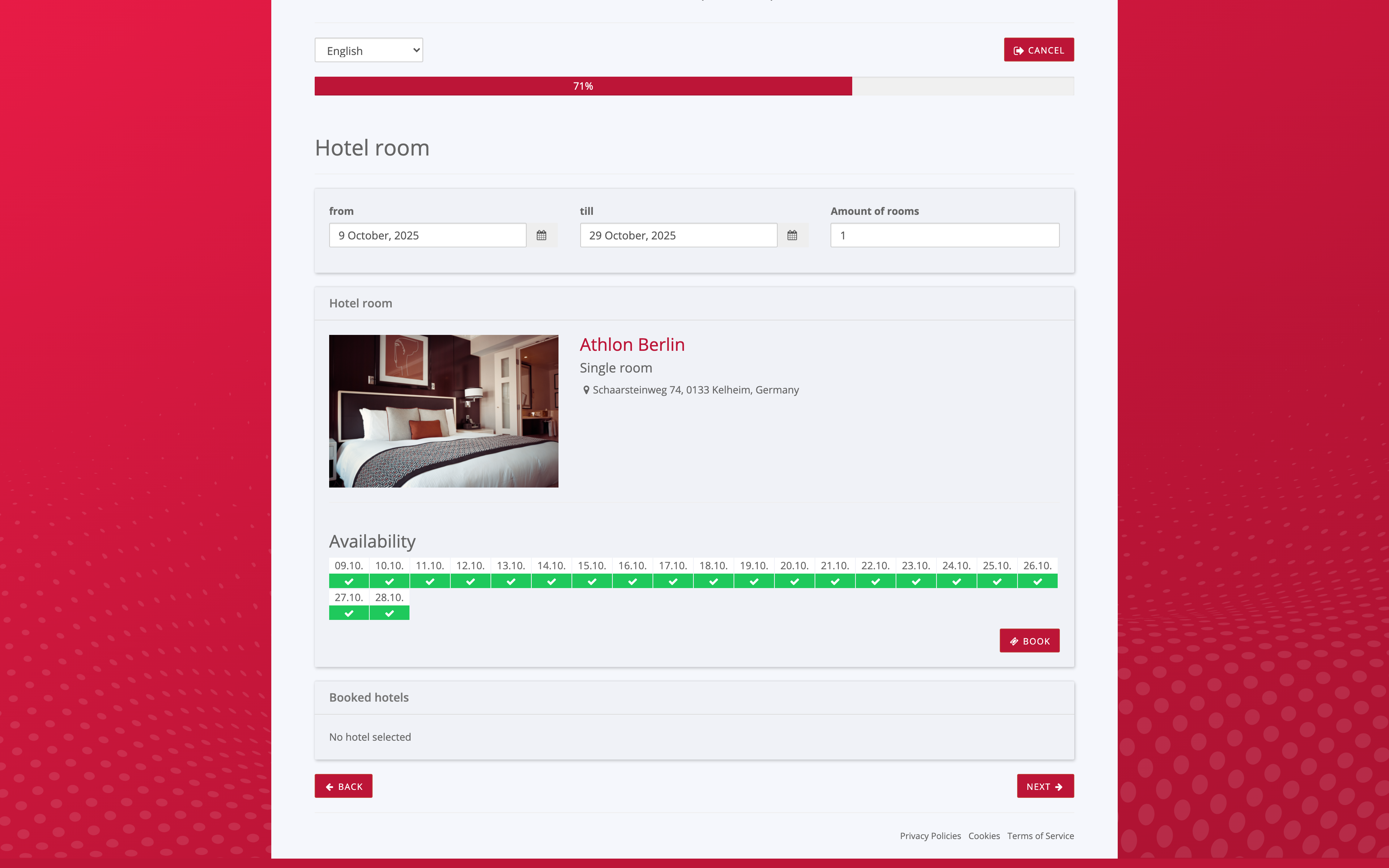 Allow your attendees to even book a hotel during the online registration. Make it as comfortable as you want for your visitors.
