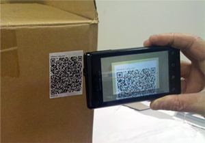 QRwave screenshot: scan qr code