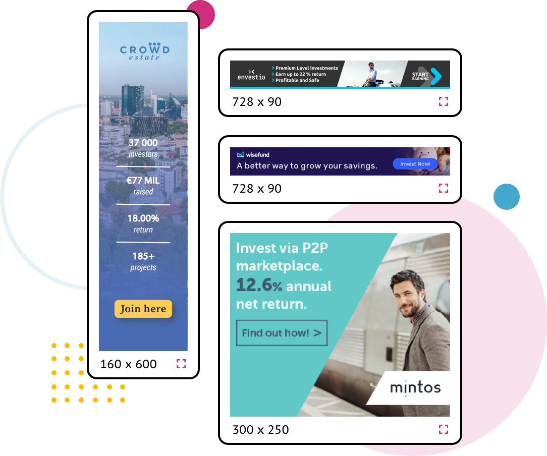 Circlewise custom banner ads